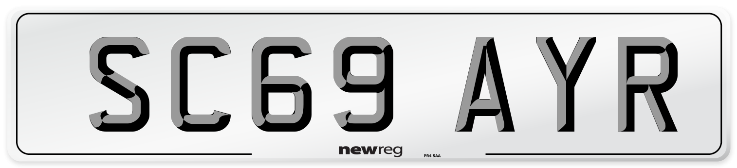 SC69 AYR Number Plate from New Reg